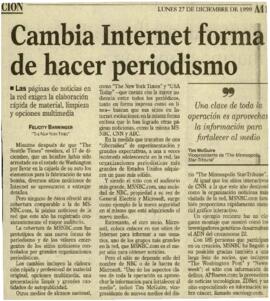 
Cambia Internet forma de hacer periodismo.
Preparan arribo de mariposa monarca.


