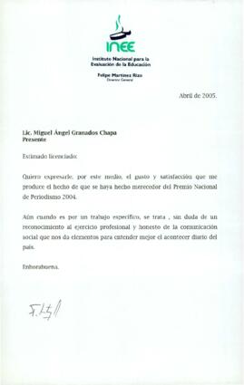 
Estimado licenciado.


