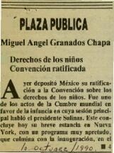 
Derechos de los niños. Convención ratificada.


