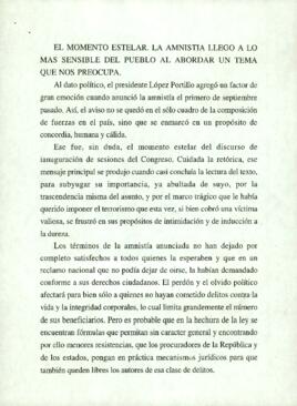 
El momento estelar. La admnistía llego a lo mas sensible del pueblo al abordar un tema que nos preocupa.


