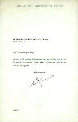 
Muy estimado Miguel Ángel.



