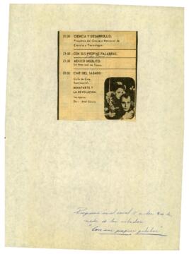 
Programación de canal 11.


