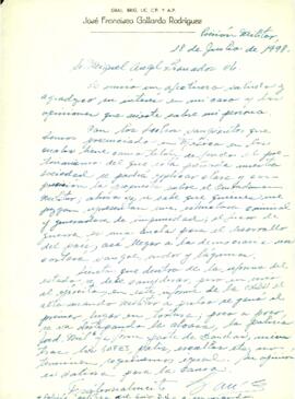 
Carta al dr. Miguel Ángel.


