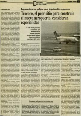 
Texcoco, el peor sitio para construir el nuevo aeropuerto consideran especialistas..


