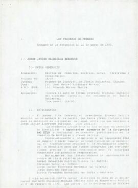 
Los procesos de febrero. Resumen de la situación al 21 de marzo de 1995.


