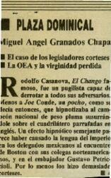 
El caso de los legisladores corteses. La OEA y la virginidad perdida.


