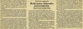 
Reforma aplazada Relaciones laborales universitarias.


