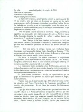 
Entremeses como siempre.


