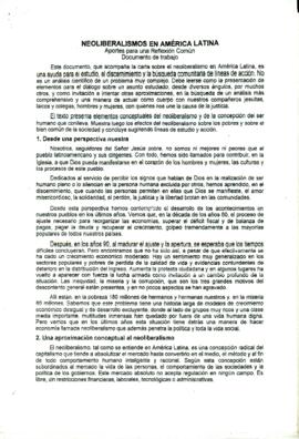 
El neoliberalismo en América Latina.



