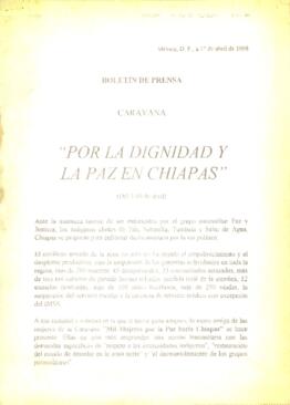 
Boletín de prensa.


