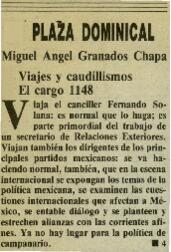
Viajes y caudillismos. El cargo 1148.


