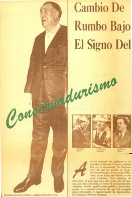 
Cambio del rumbo bajo el signo del conservadurismo.


