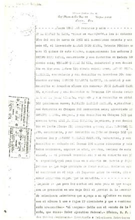 
Acta de Constitución, Reuniones y Disposiciones Legales de una Sociedad Civil,.


