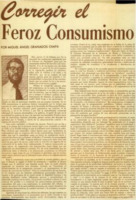 
Corregir el feroz consumismo.


