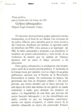 
Golpes tabasqueños.


