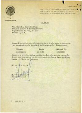 
Afectación presupuestaria autorizado por la Secretaría de Programación y Presupuesto.


