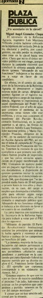 
¿Un secretario en la cárcel?.


