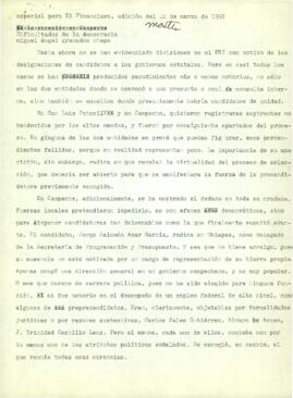 
Dificultades de la democracia.



