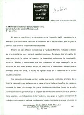 
Resumen de la Trayectoria y Retos de la Fundación SNTE para la Cultura del Maestro Mexicano.


