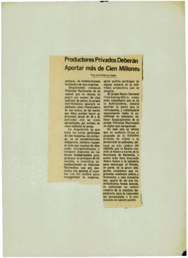 
Productores privados de cine y televisón.


