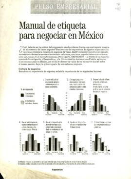 
Manual de etiqueta para negociar en México.


