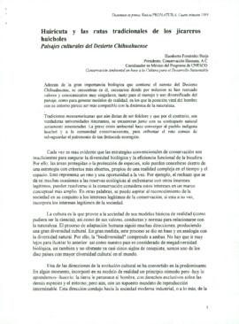 
Huiricuta y las rutas tradicionales de los jicareroshuicholes.


