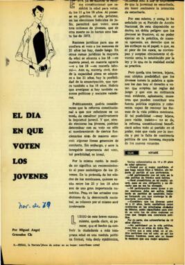 
El día en que voten los jóvenes.
Es necesario esperar el programa.


