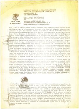 
Nota informativa que se envía al licenciado Miguel Ángel Granados Chapa, con motivo de la reclamación que han hechos a Aseguradora Interacciones un grupo de 3000 trabajadores activos, jubilados y liquidados de Petróleos Mexicanos.


