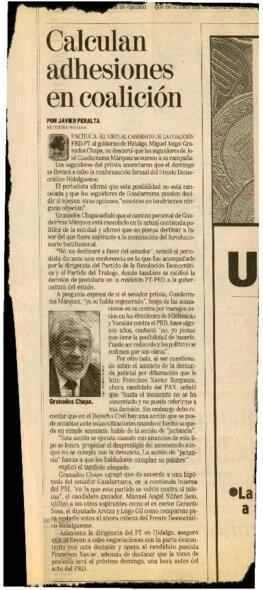 
Calculan adhesiones en coalición.


