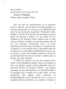 
Juicio a Salinas.



