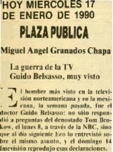 
La guerra de la TV. Guido Belsasso, muy visto.


