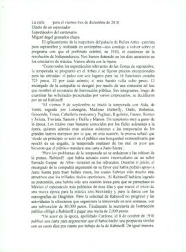 
Espectáculos del centenario.


