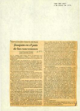 
Joaquín en el país de las concesiones.


