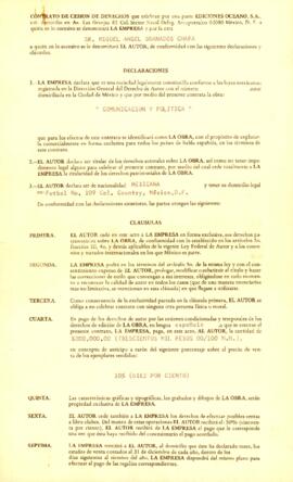 
Contrato de cesión de derechos.


