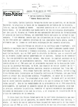 
Carlos Castillo Peraza, nueva época panista.


