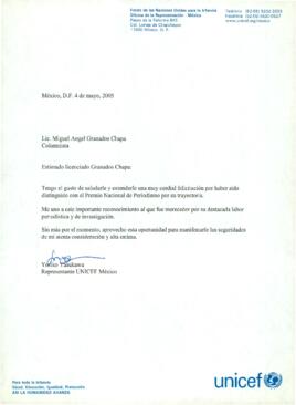 
Estimado licenciado Granados Chapa.


