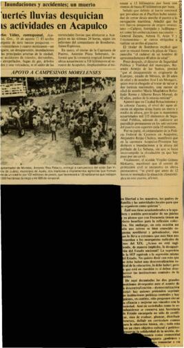 
Fuertes lluvias desquician las actividades en Acapulco.


