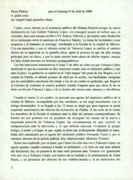 
A quién creer.



