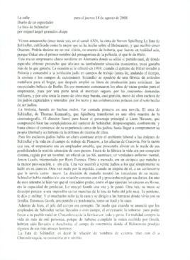 
La lista de Schindler.


