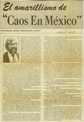 
El amarillismo de ´Caos en México´.


