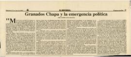 
Granados Chapa y la emergencia política.


