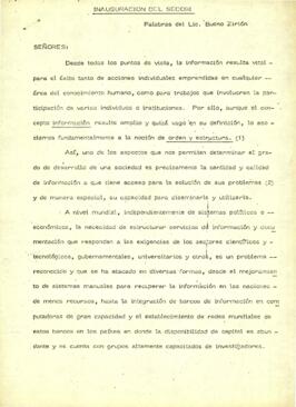 
Inauguración del SECOBI.


