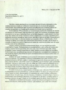 
A los y las Accionistas Desarrollo de Medios S. a de C. V.


