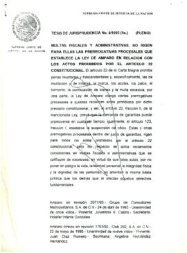 
Tesis de Jurisprudencia No. 8/1995 (9ª.) (Pleno).


