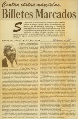 
Contra cartas marcadas, billetes marcados.


