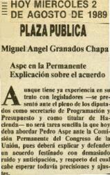
Aspe en la Permanente, explicación sobre el acuerdo.


