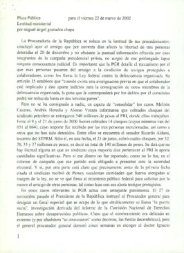 
Lentitud ministerial.


