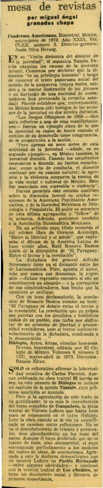 
Mesa de revistas.


