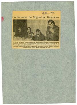 
Fotografia : Conferencia de Miguel A. Granados.


