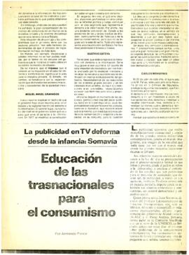 
Educación de las trasnacionales para el consumismo.


